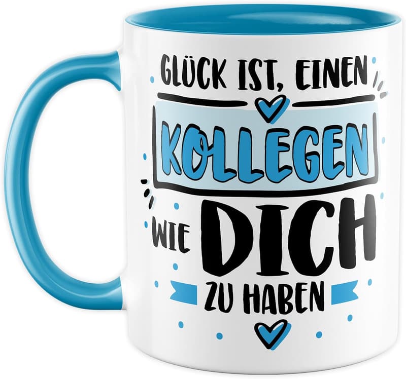 Dankeschön-Tasse für Kollegen – Kaffeebecher mit Spruch