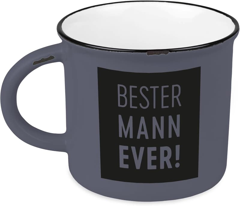 Vintage Keramik Kaffeetasse 400 ml – Geschenk für den besten Mann