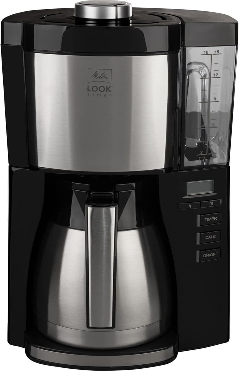 Melitta Look Timer Filterkaffeemaschine mit Thermokanne, 10 Tassen