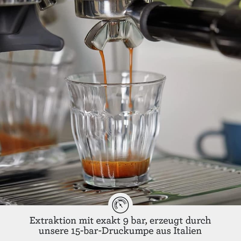 Sage Barista Express - Kaffeemaschine mit manuellem Milchaufschäumer aus Edelstahl