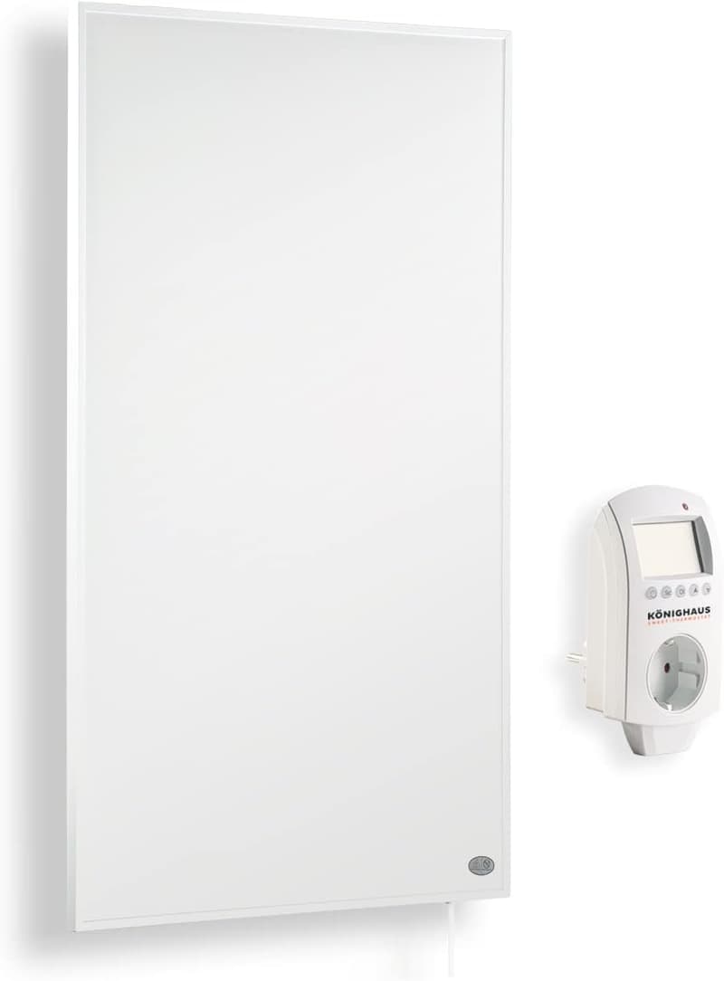 Könighaus Infrarot-Wandheizung 1000 Watt mit Smart Thermostat für Räume bis 26 m²