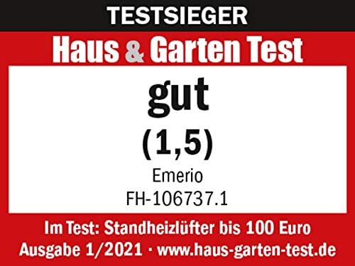 Kompakter Heizlüfter 2000W mit Thermostat und Ventilatorfunktion