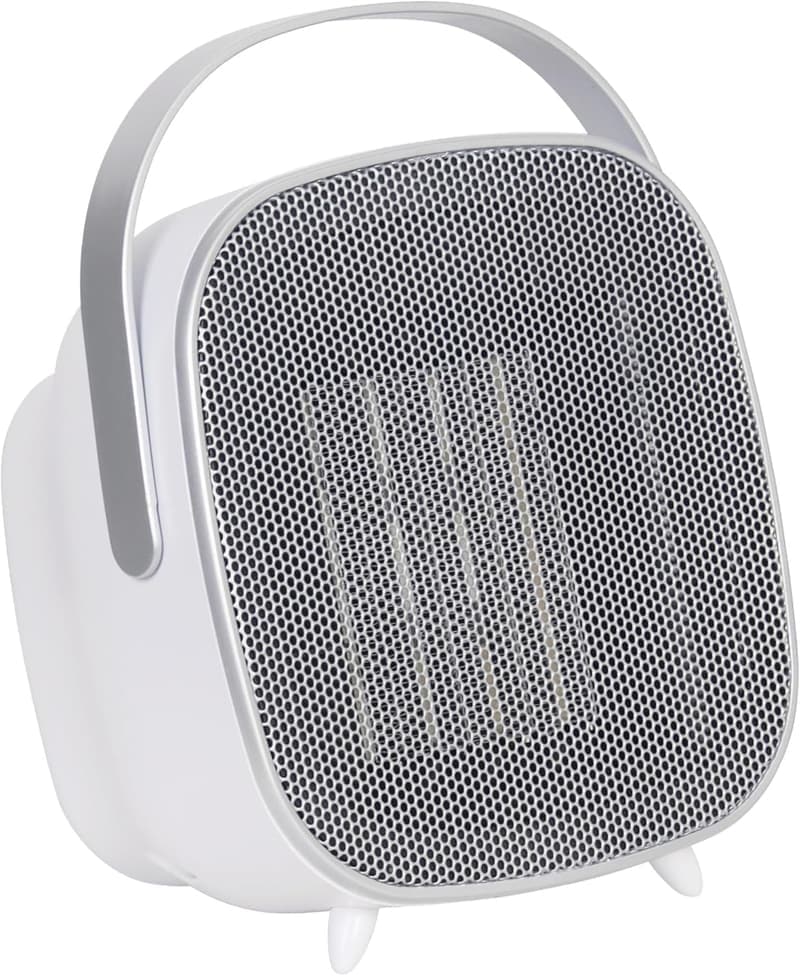 Mobiler Mini Heizlüfter 1500 Watt mit 7h Timer und Keramikheizelement
