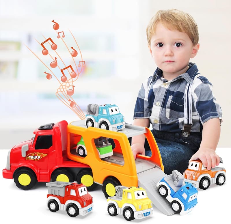 7-in-1 Auto Spielzeug mit Licht und Musik für Kleinkinder