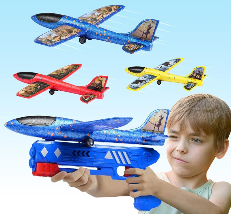 Flugzeug Spielzeug aus Styropor für Jungen, 3-8 Jahre, ideal für draußen