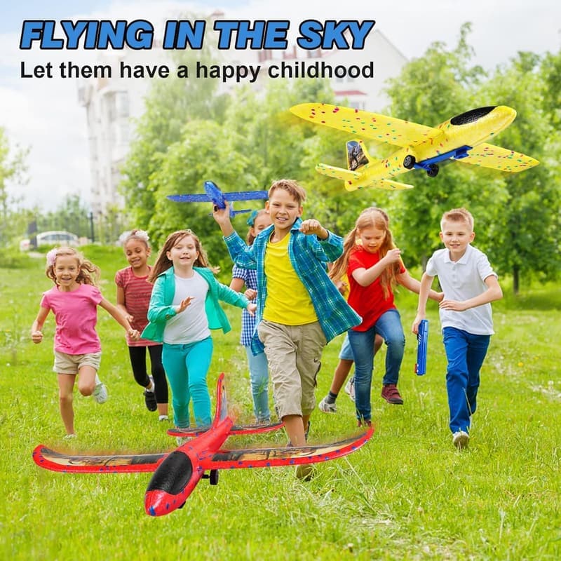 Flugzeug Spielzeug aus Styropor für Jungen, 3-8 Jahre, ideal für draußen