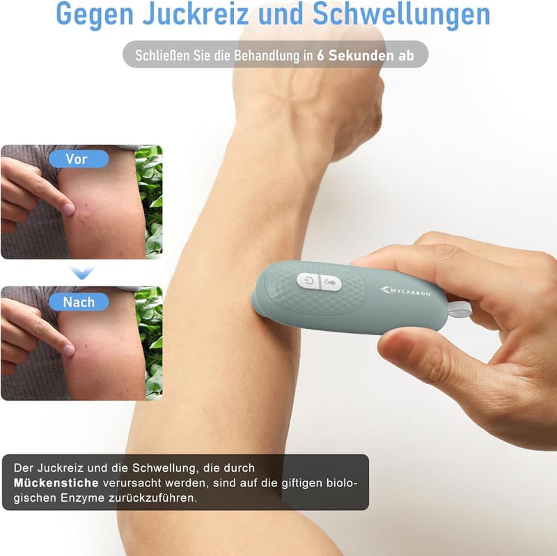 Insektenstichheiler für Mückenstiche, klein & handlich, ohne Chemie