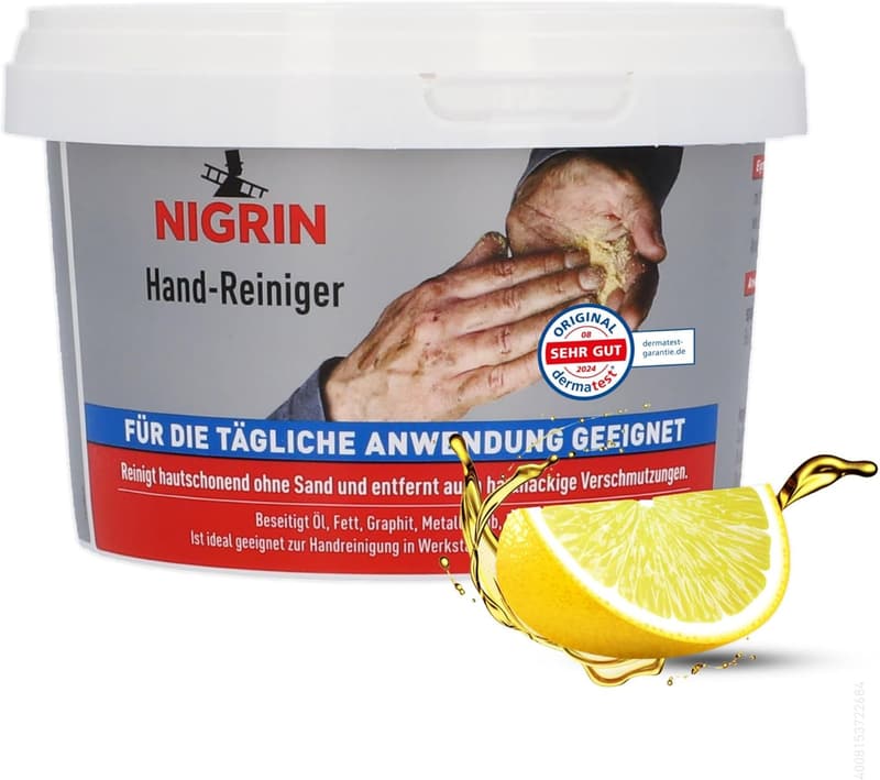 Hautschonende Handwaschpaste, 500 ml, entfernt hartnäckige Verschmutzungen
