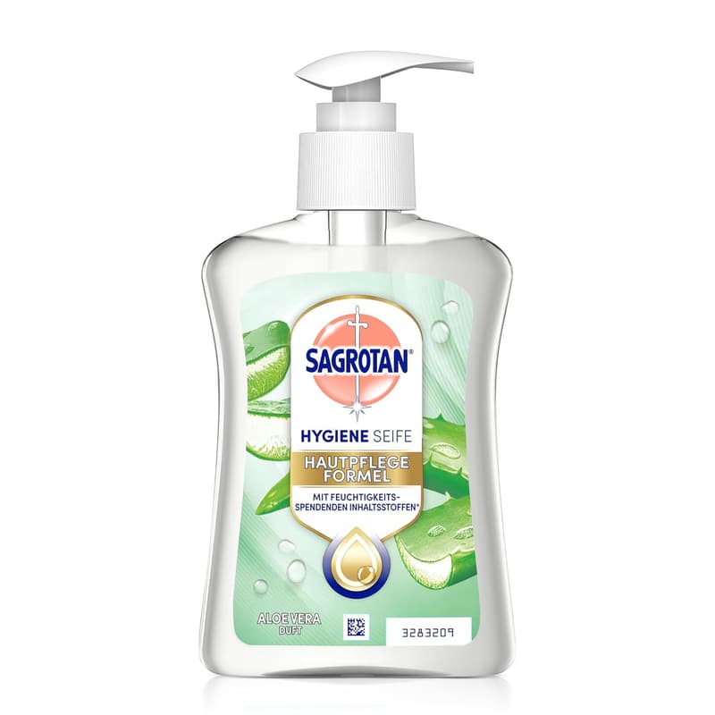 Sagrotan Aloe Vera Handseife – feuchtigkeitsspendend, 250 ml