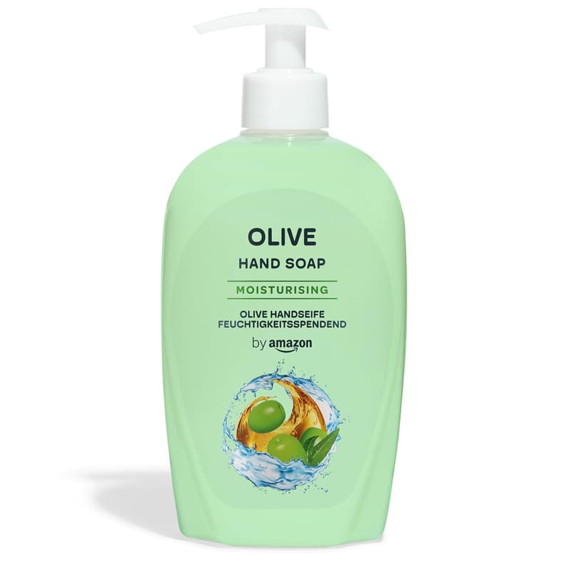 Olivenöl-Handseife von Amazon, 4 x 500 ml