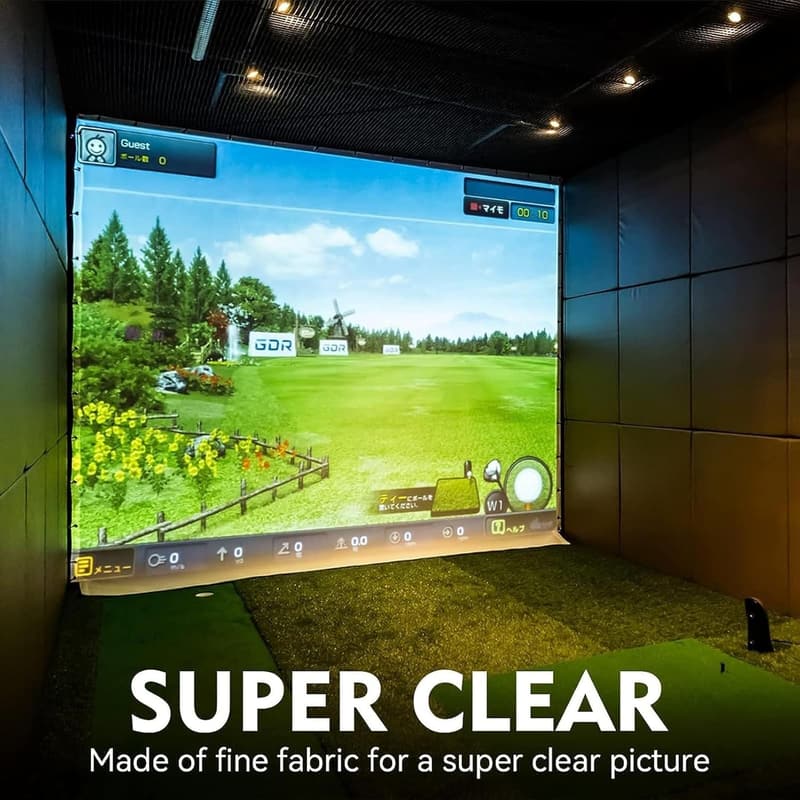 Premium Golf Impact Screen - Robuster Trainingssimulator für drinnen und draußen