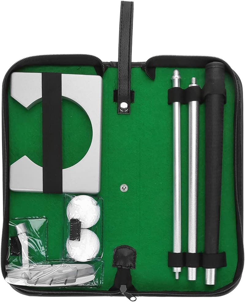 Premium Golf Putting Set – Indoor Übungsset mit Putter und Tasche