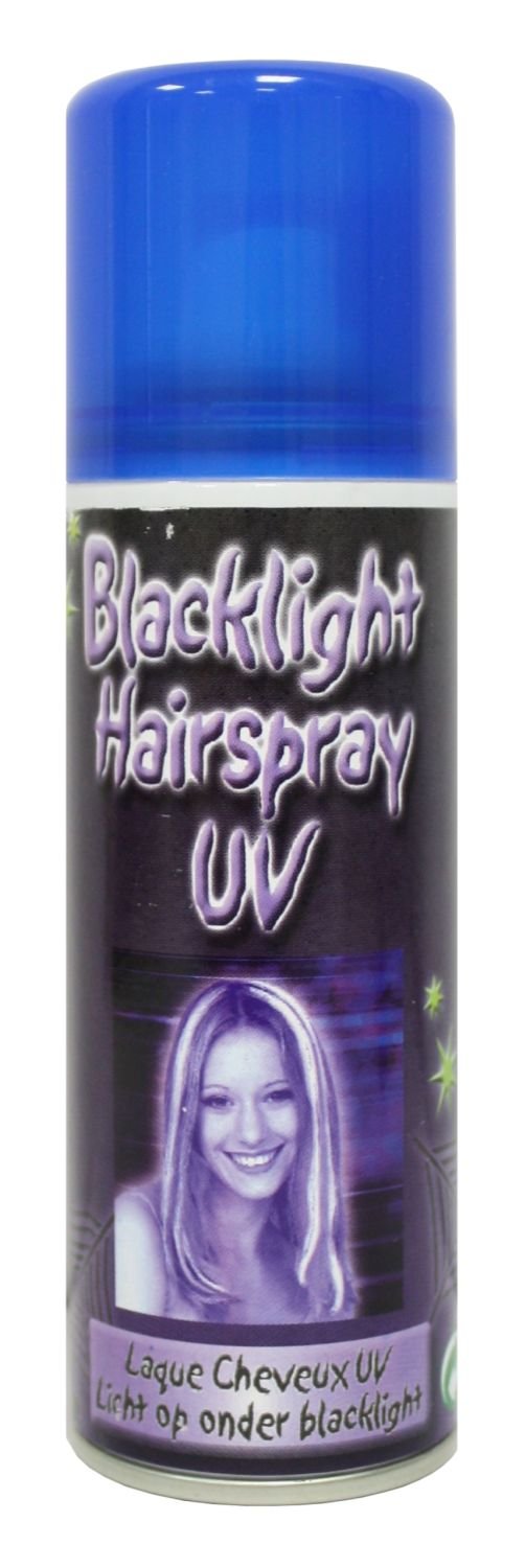 UV Haarspray 125 ml – Schwarzlicht leuchtend für Karneval und Halloween