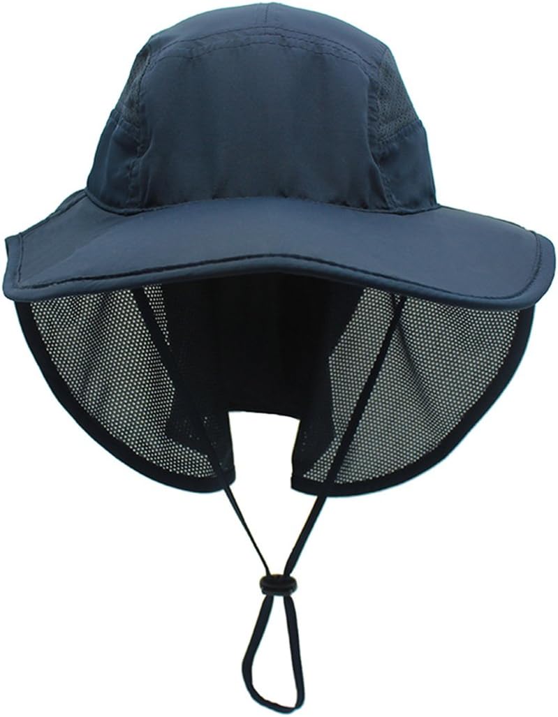 UPF 50+ Sonnenhut für Herren und Damen mit Nackenschutz, faltbar für Outdoor-Aktivitäten