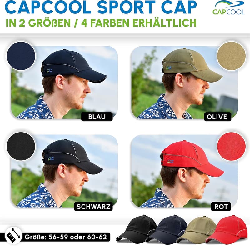 Verstellbare Baseballcap mit 100% UV-Schutz für Herren und Damen