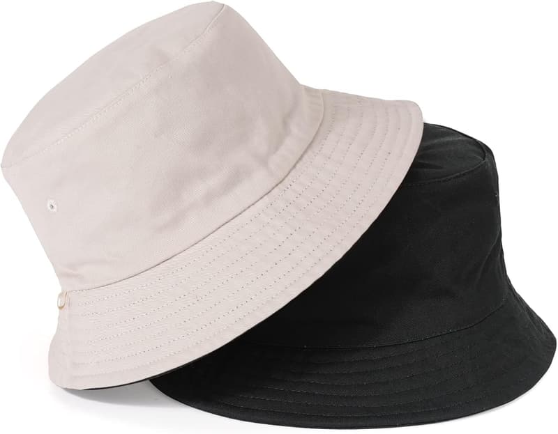 Beidseitig tragbarer XXL Baumwoll-Fischerhut für Damen und Herren