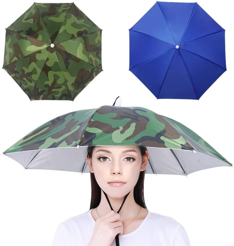 Regenschirm-Hut für Outdoor-Aktivitäten mit elastischem Band
