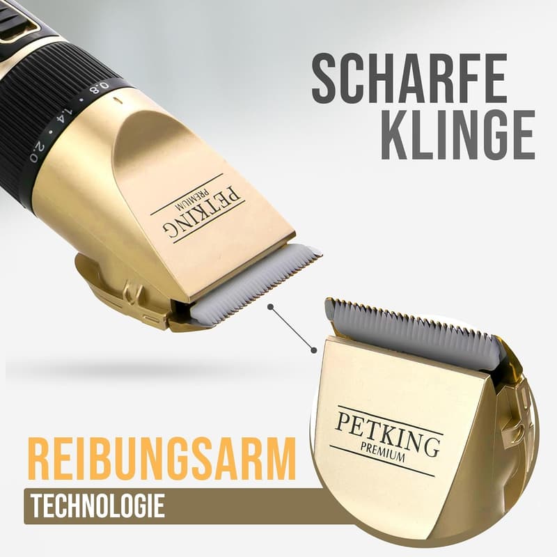 PetKing Premium Profi-Hundeschermaschine für langhaarige Hunde