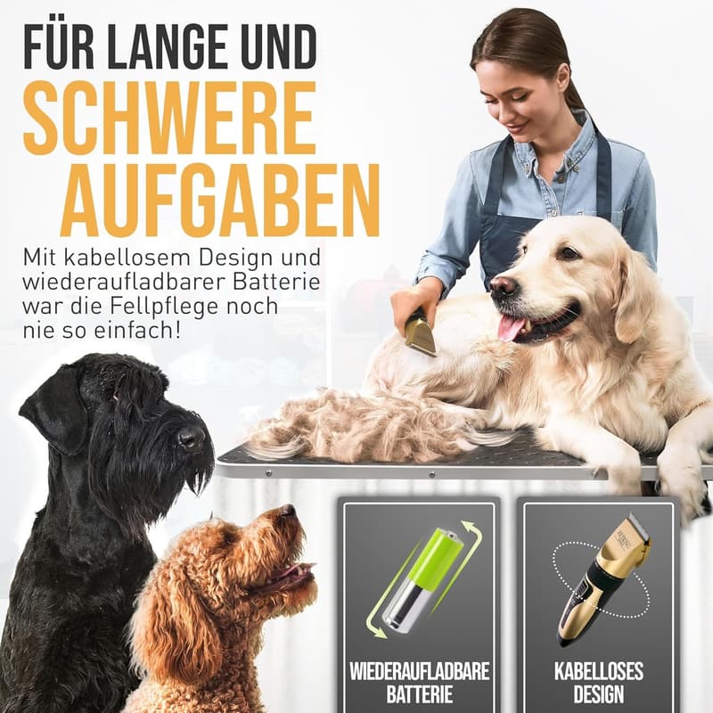 PetKing Premium Profi-Hundeschermaschine für langhaarige Hunde