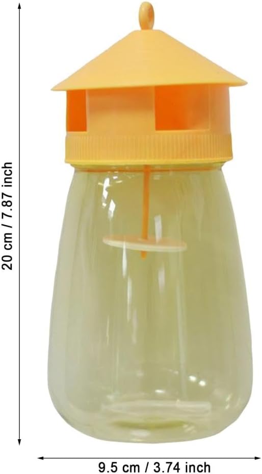 Wiederverwendbare Fruchtfliegenfalle für Küche und Haushalt – Kinder- und haustierfreundlich (Gelb)