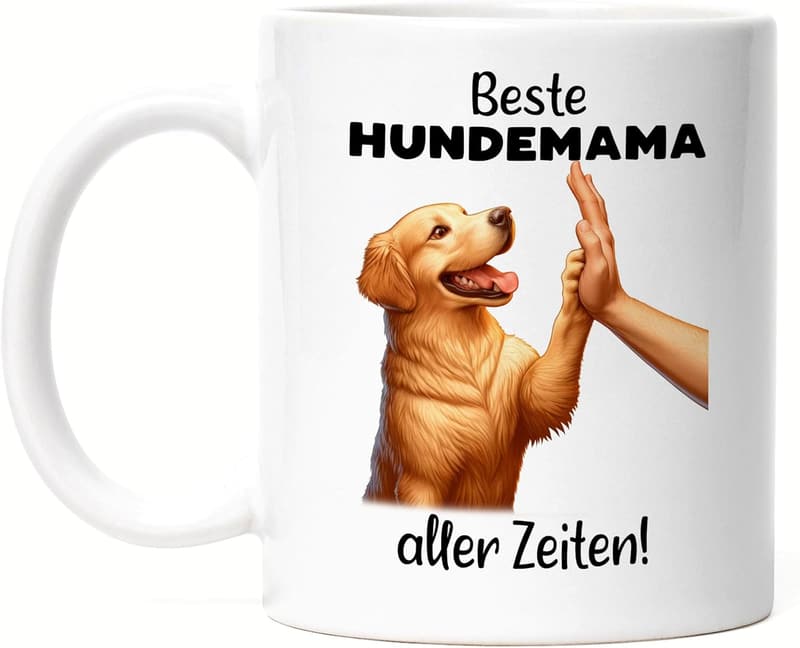 Hundemama Tasse mit Golden Retriever - Geschenk für Hundebesitzer
