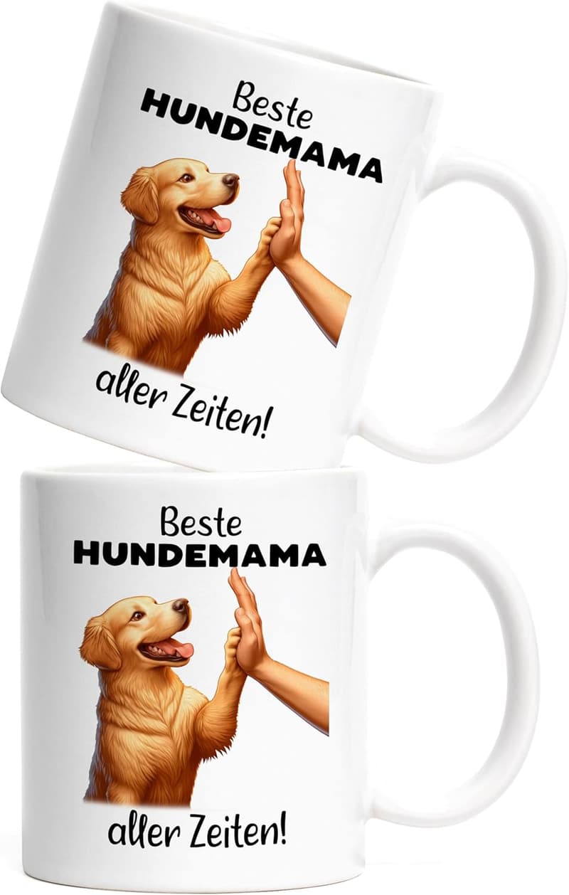 Hundemama Tasse mit Golden Retriever - Geschenk für Hundebesitzer