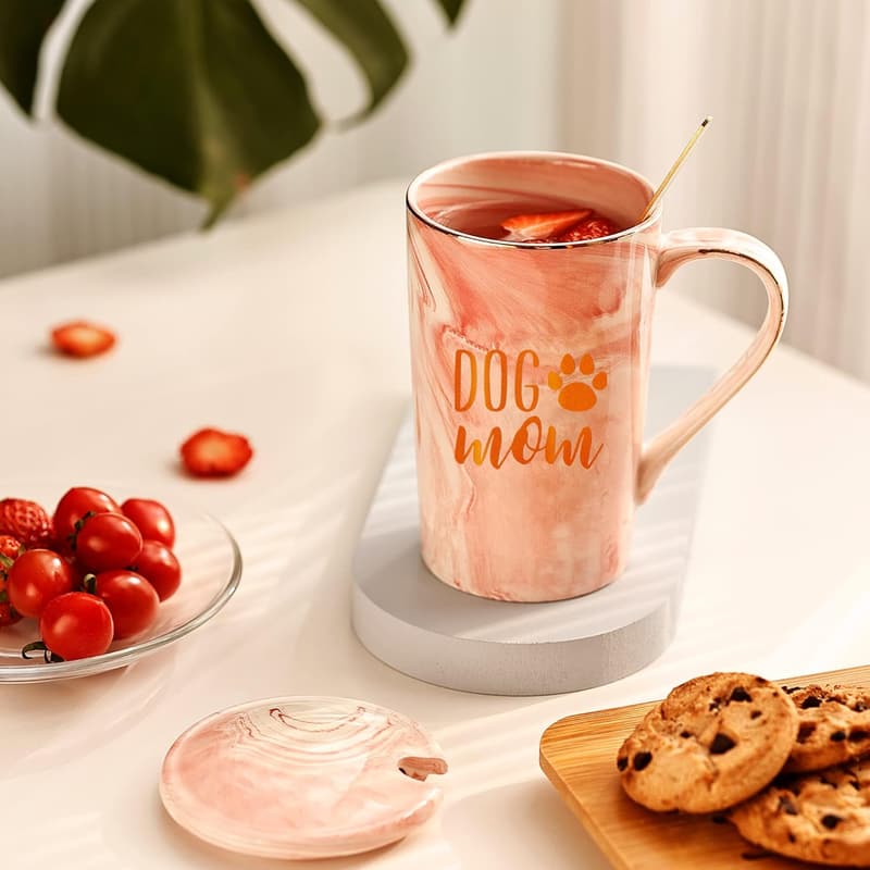 Hundemama-Becher 400ml mit Geschenkbox - ideales Geschenk für Hundeliebhaber