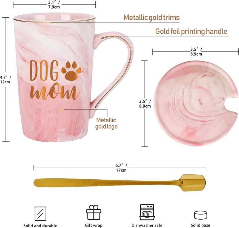 Hundemama-Becher 400ml mit Geschenkbox - ideales Geschenk für Hundeliebhaber