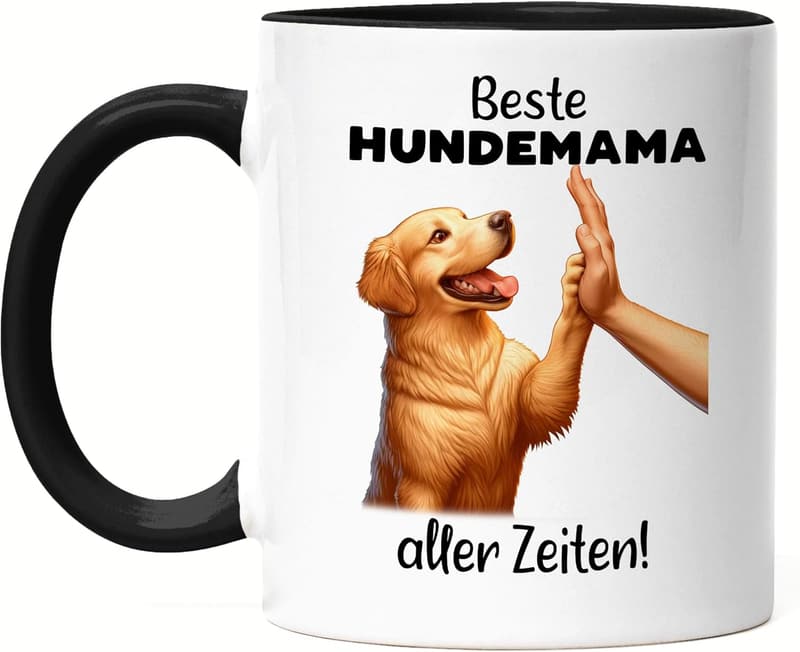 Hundemama Tasse mit Golden Retriever - Geschenk für Hundeliebhaber
