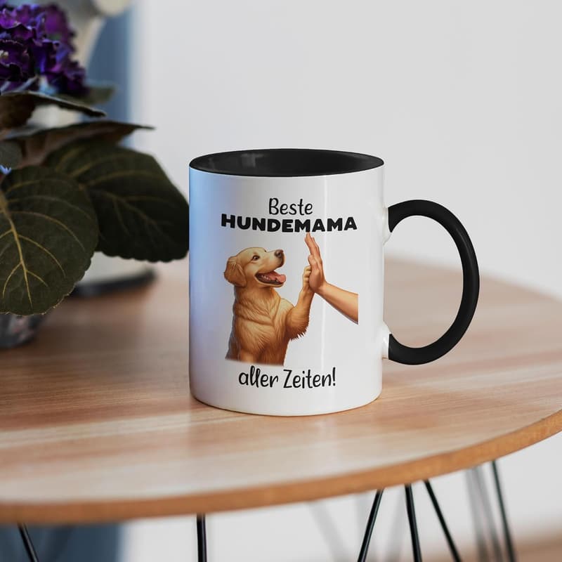 Hundemama Tasse mit Golden Retriever - Geschenk für Hundeliebhaber