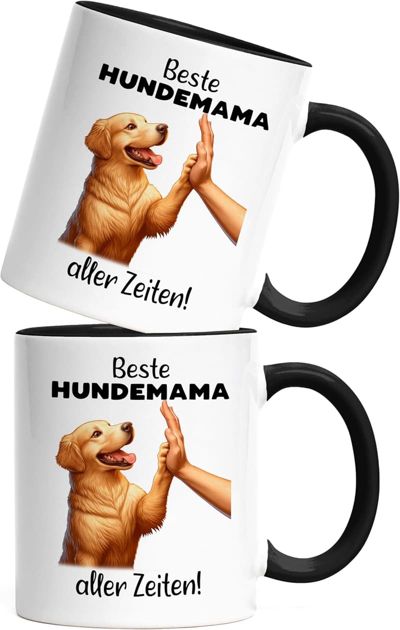 Hundemama Tasse mit Golden Retriever - Geschenk für Hundeliebhaber