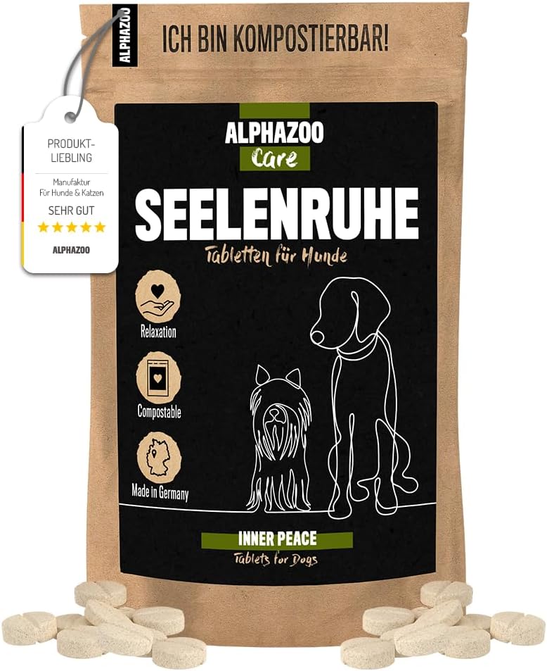 Natürliches Beruhigungsmittel für Hunde mit Baldrian – 50 Tabletten zur Stressreduktion