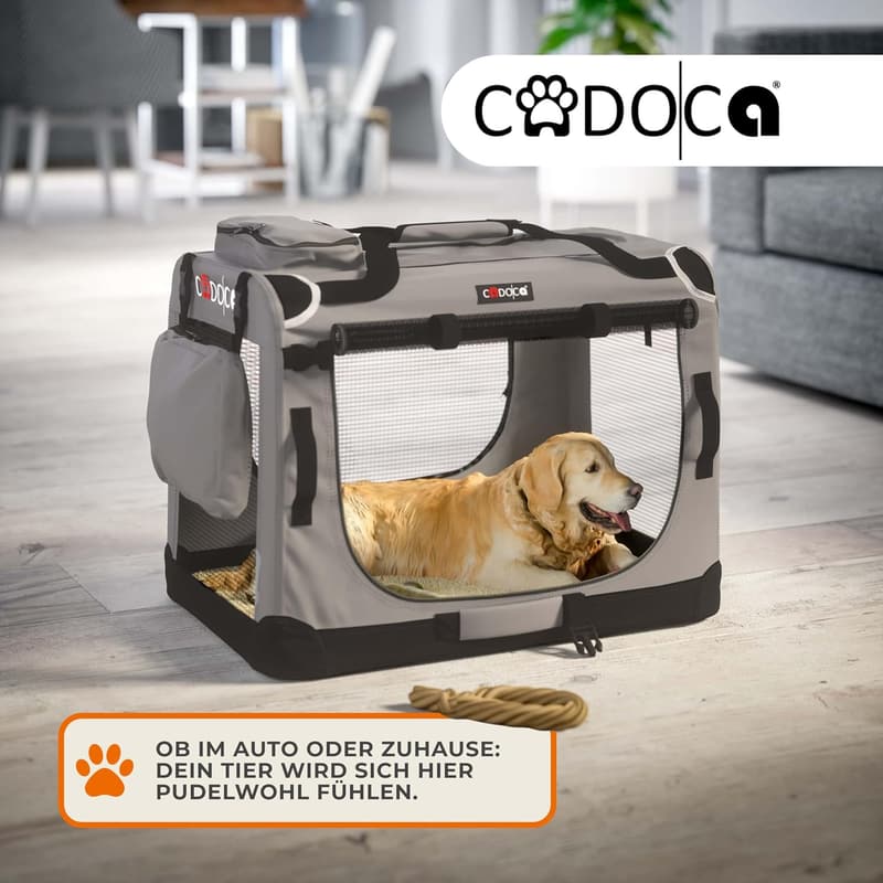 Faltbare Hundebox XXXL 101x70x70cm für Haustiertransport im Auto