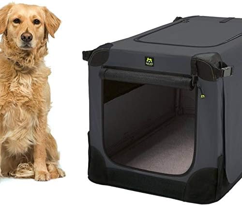 Faltbare Hundebox Maelson Soft - anthrazit - L 92 (92 x 64 x 64 cm)