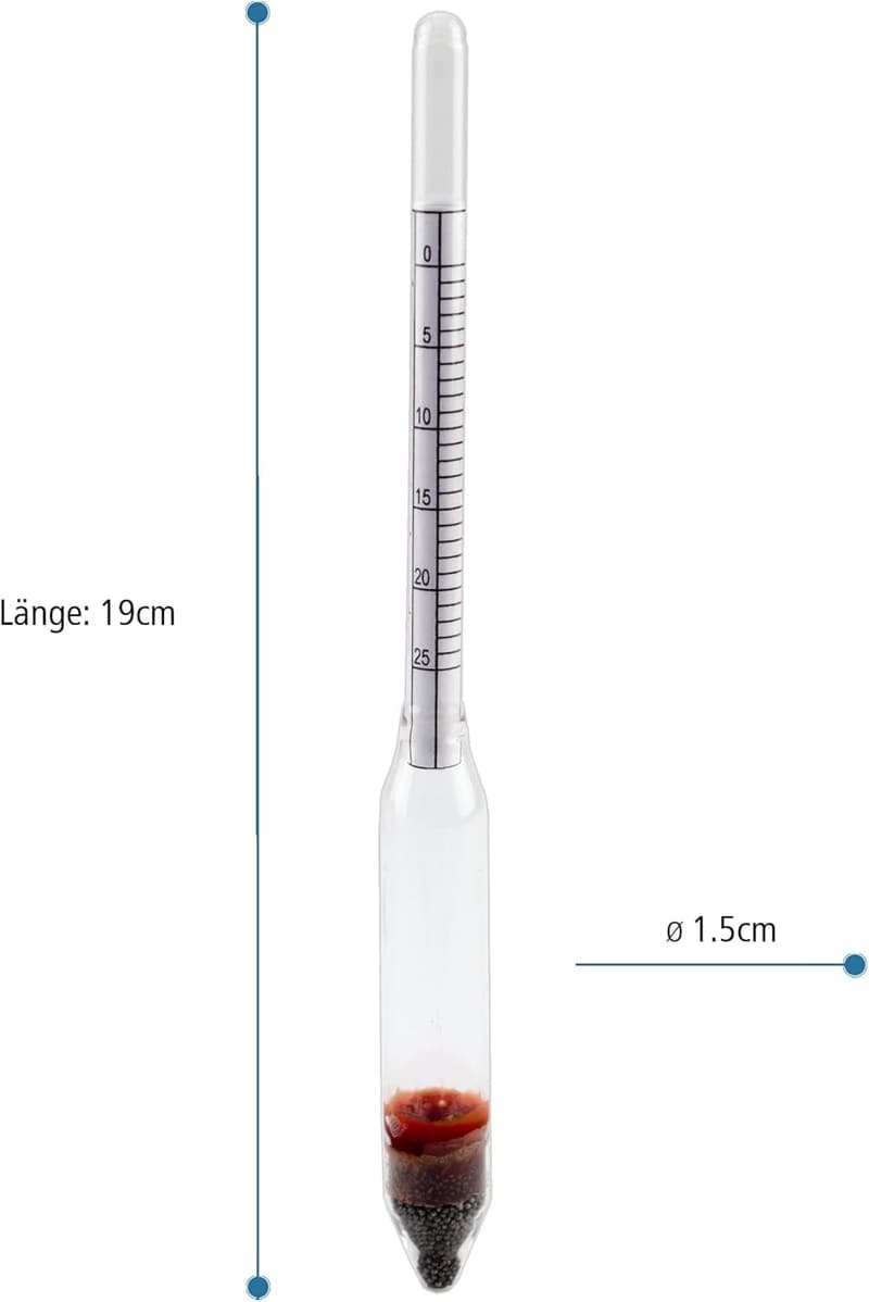 Salzgehalt-Messgerät 17,5 cm – ideal zum Einkochen und Einmachen