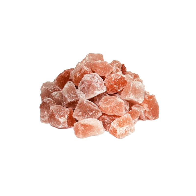 Naturbelassene rosa Salzbrocken 1 kg aus der Salt Range, Größe 2-5 cm