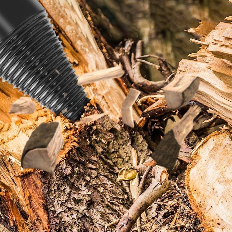 Kegelholzspalter Bohrer mit 3 Griffen – präziser Holzspalter 42mm