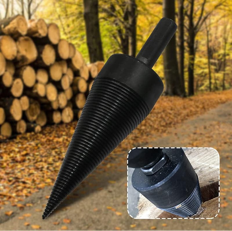 Maizoon Holzspalter mit Kegelbohrer für 44mm Holzspalten