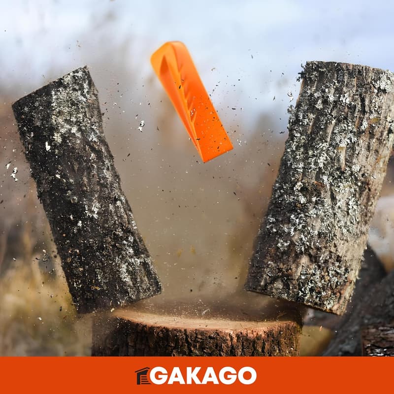 Kraftvoller Drehspaltkeil aus Vollstahl für effizientes Holzspalten