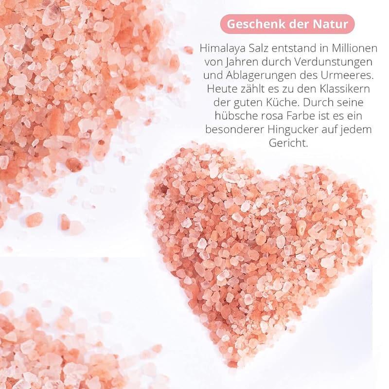 Himalaya Salz rosa Kristallsalz 1kg für Salzmühle und Baden