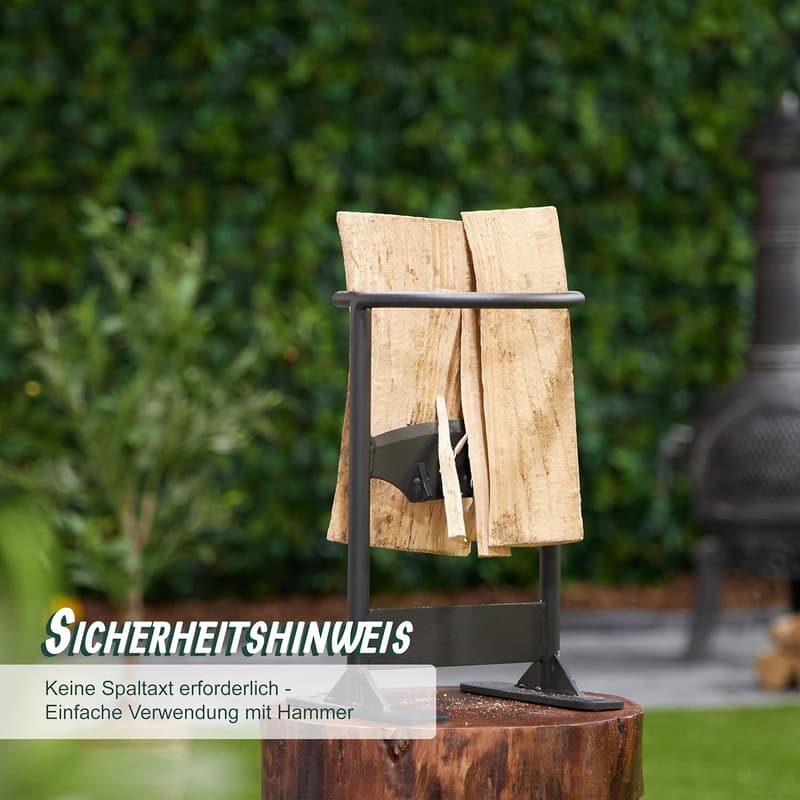 Manueller Holzspalter aus Gussstahl für sicheres Spalten von Feuerholz