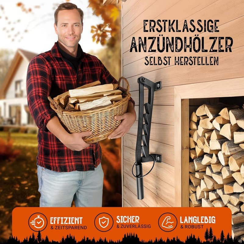 Handholzspalter zur Wandmontage - Manuell, für innen und außen