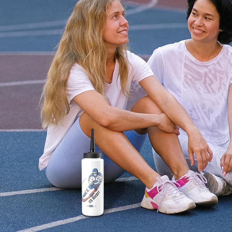 1-Liter-Sportwasserflasche mit verlängerter Spitze für Outdoor-Aktivitäten