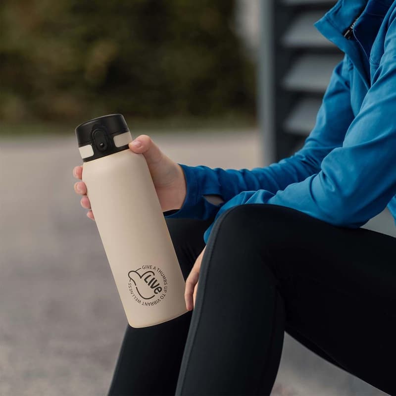 Isolierte Edelstahl-Trinkflasche 1l für Sport und Outdoor-Aktivitäten