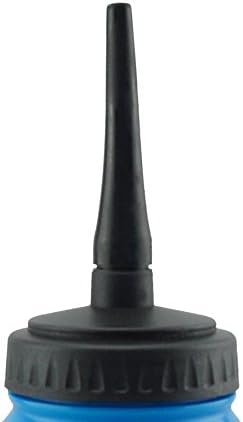Hockey-Trinkflasche mit langem Halm, 1,0L, silberfarben