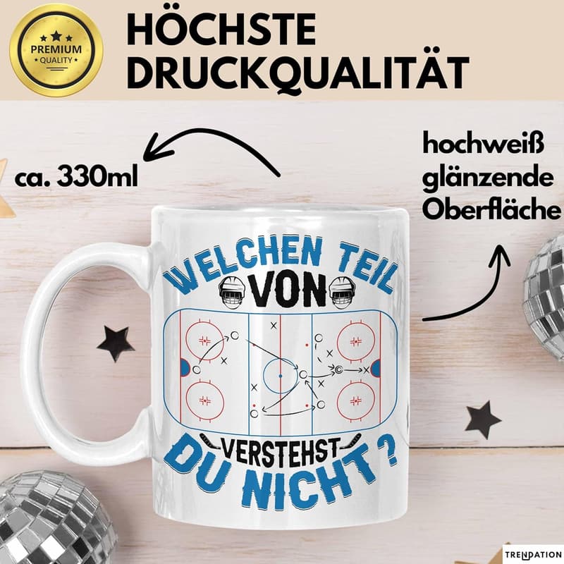 Eishockey Trainer Tasse mit Spruch für Trainer und Coaches