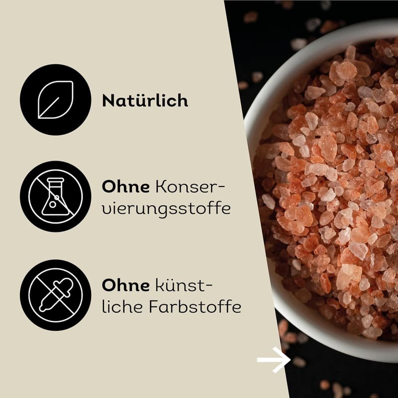 Küper Selection 1000g grobes Kristallsalz rosa für Salzmühlen