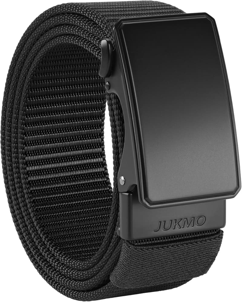 JUKMO Automatikgürtel aus Nylon für Herren, 3,8 cm breit