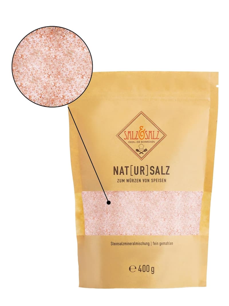 Premium Himalaya Salz – Grob- und Fein-Salz Set 400g & 900g – Unbehandelt, ohne Zusätze