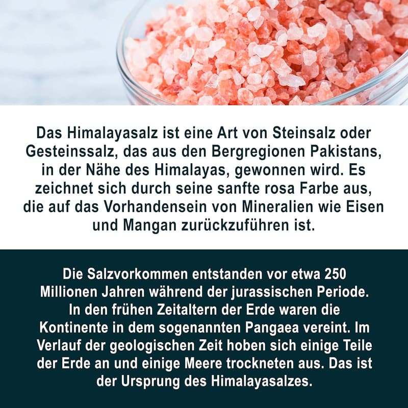 BIO Himalaya Salz grob, unraffiniert, 100% natürlich aus Pakistan.